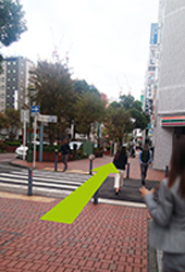 「セブンイレブン」が見えますので、そのまま直進します。