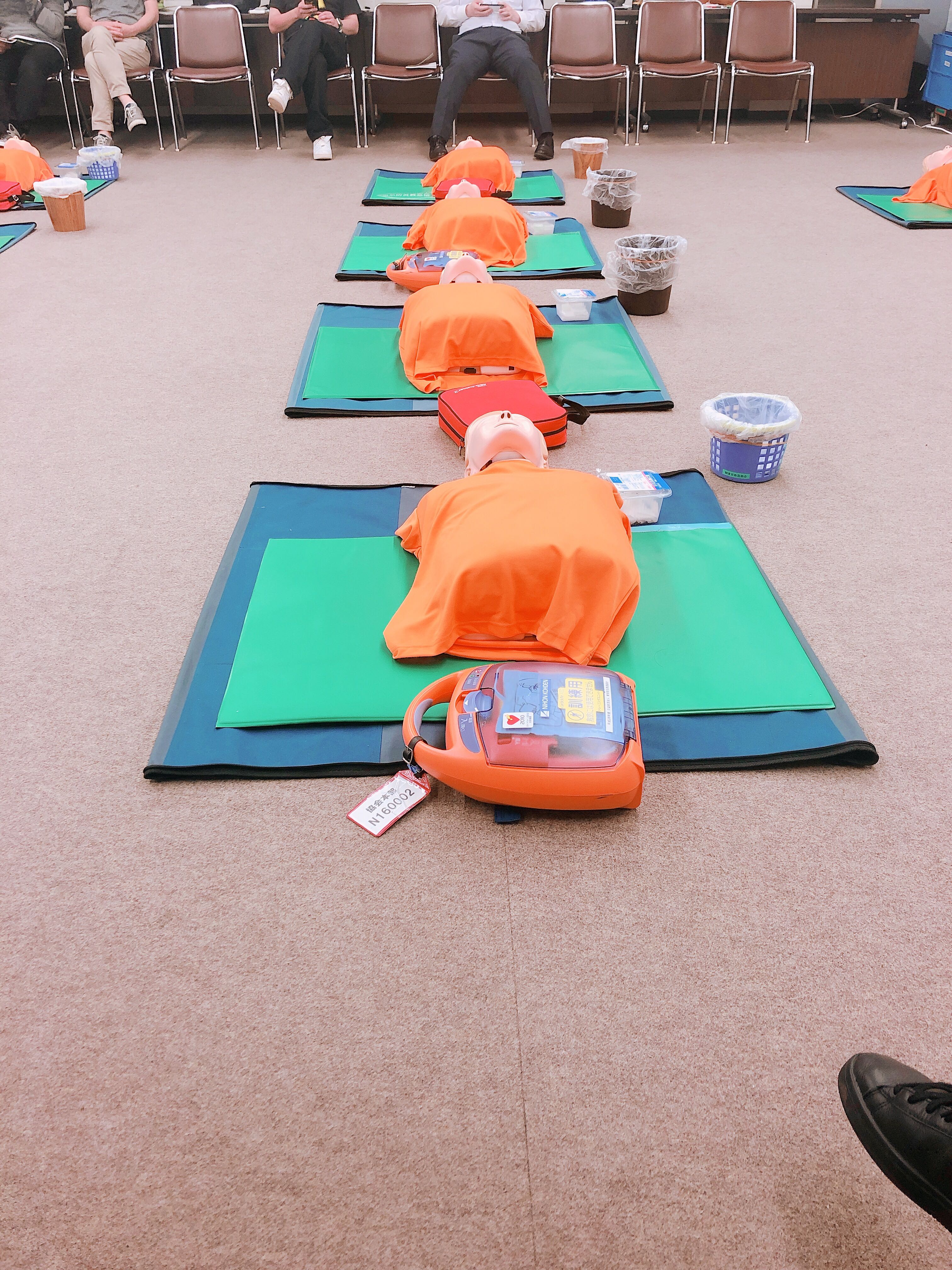 上級救命技能士の資格取得で使用した訓練道具