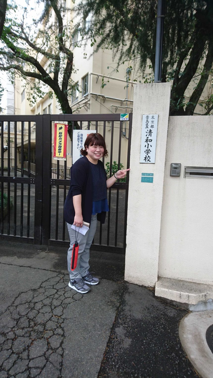 防災プログラムで行った小学校