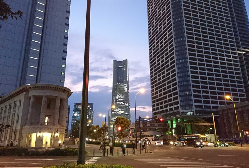 12月横浜の夕景