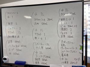 今日は何を飲みましたか１