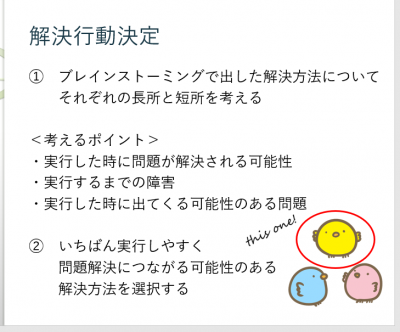 問題解決に取り組もう